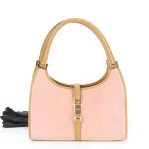 Gucci Jackie 002 Leather Shoulder Bag Hand Pink Mem